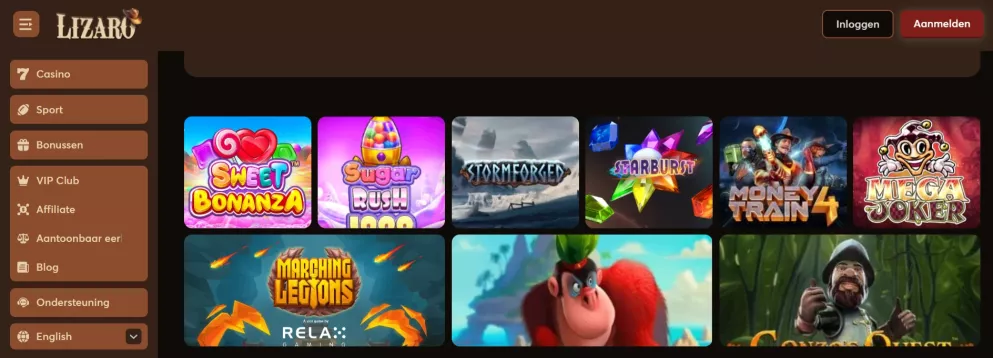Lizaro Casino — 350% tot €16.000 + 350 Gratis Spins welkomstbonus voor Nederlandse spelers
